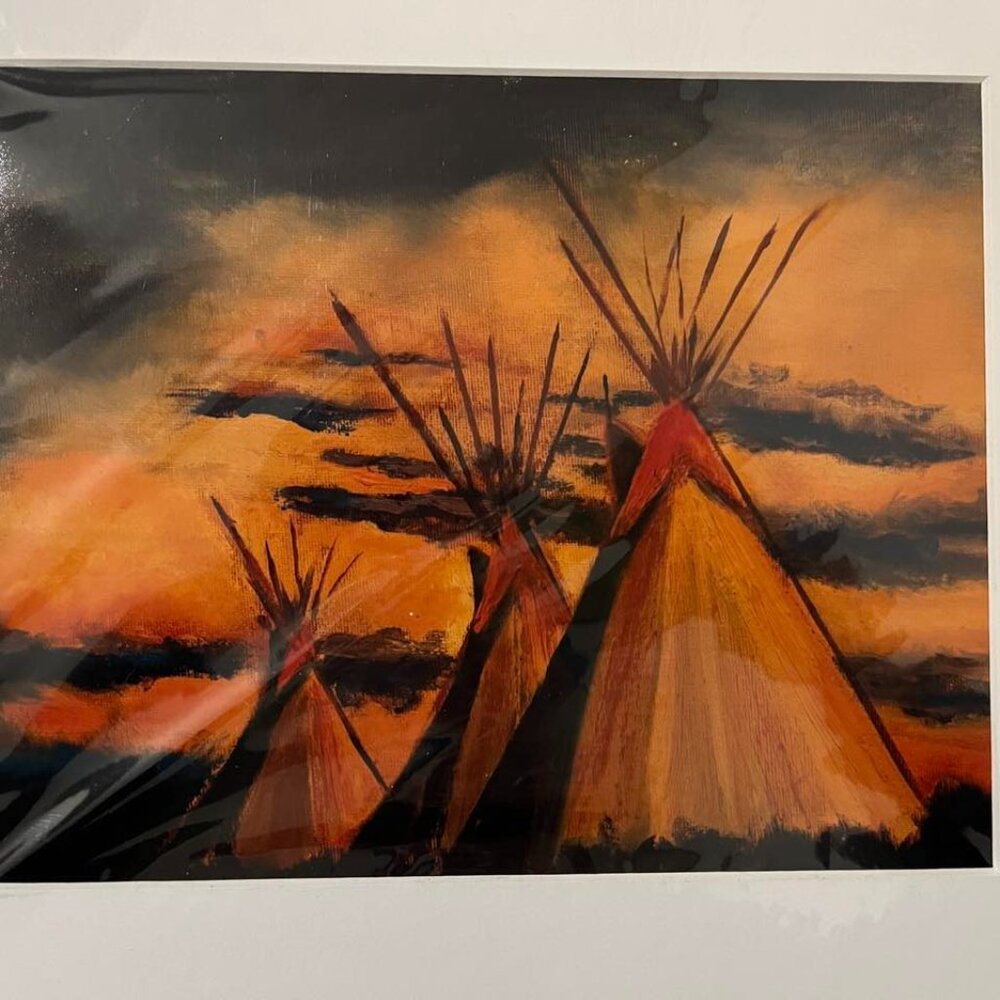 "TeePee Sunrise" by Corinne J Parker